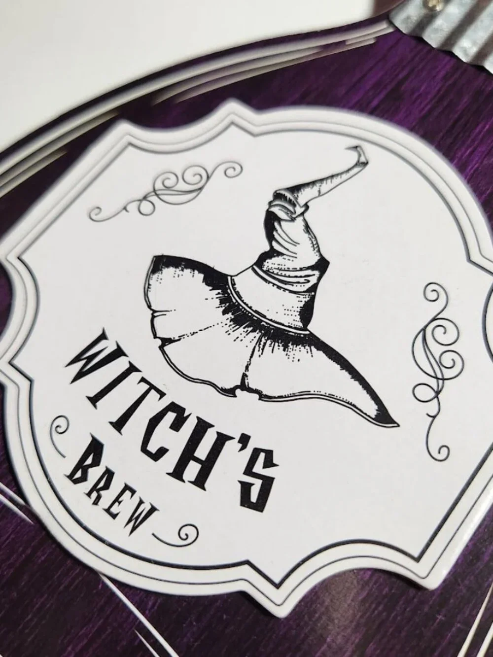 New Set of 3 Halloween Decor Wooden Potions Wood Decorations Bat Blood Witch's B